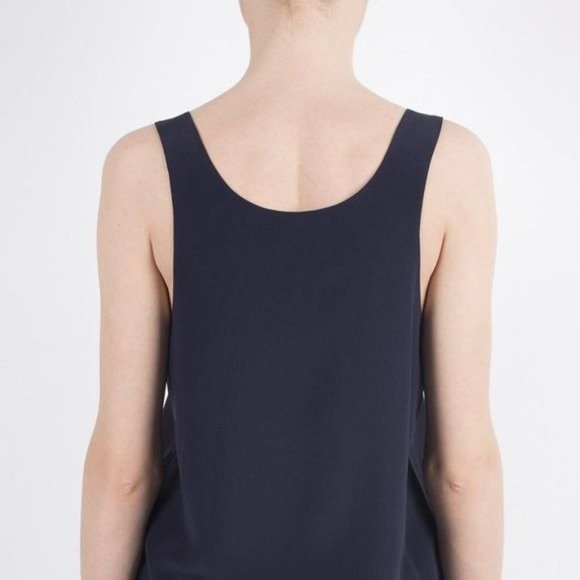 Chloé Navy Silk Tank - Picture 2 of 10